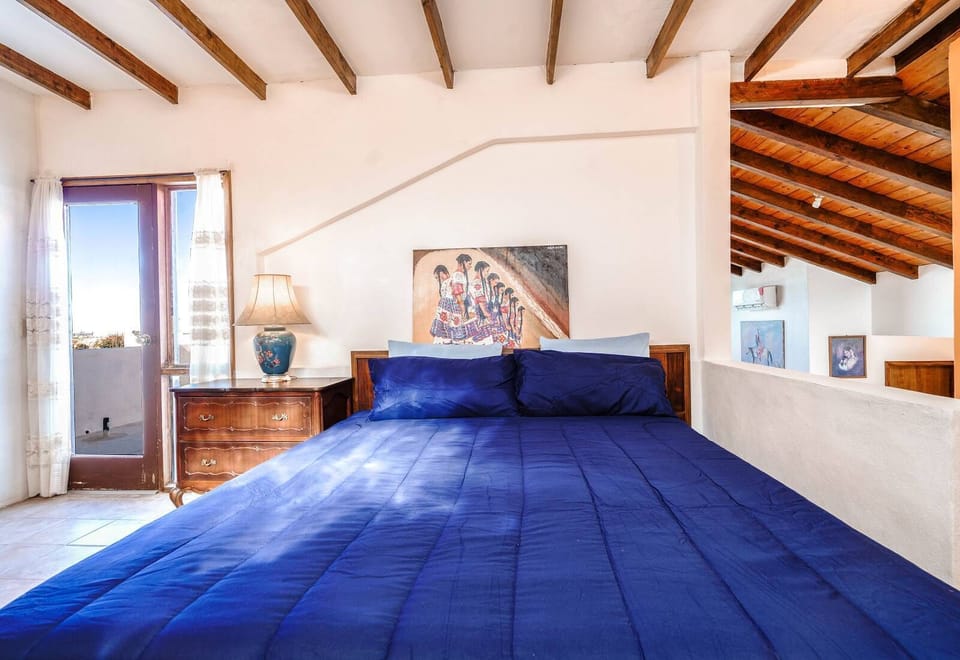 Comfortable full size bed in the third bedroom of Casa Palos Verdes in El Dorado Ranch San Felipe — great for extra guests.