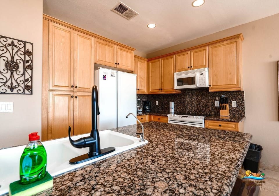 El Dorado Ranch San Felipe Mexico Vacation Rental Condo 241 - Kitchen
