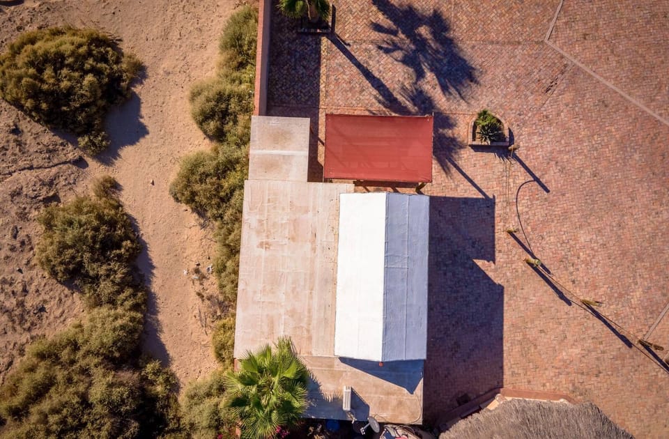 Beach Bungalow Vacation Resort Percebu San Felipe Mexico - drone above view
