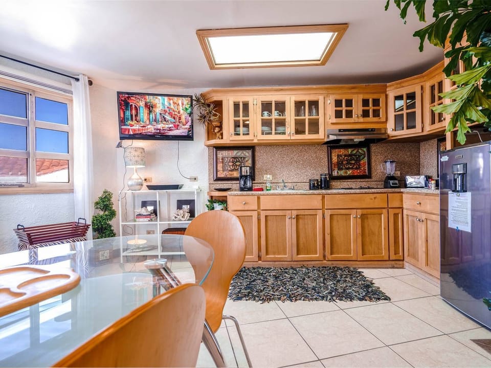 La Hacienda 13, South of San Felipe rental property - kitchen tv