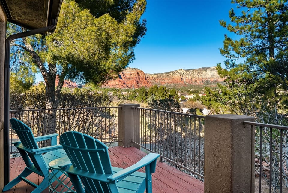 And access to the sunny front deck