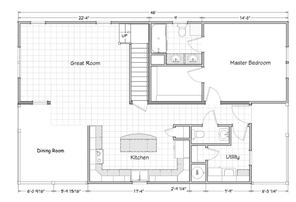 Main floor. Some slight variances in actual floor plan.