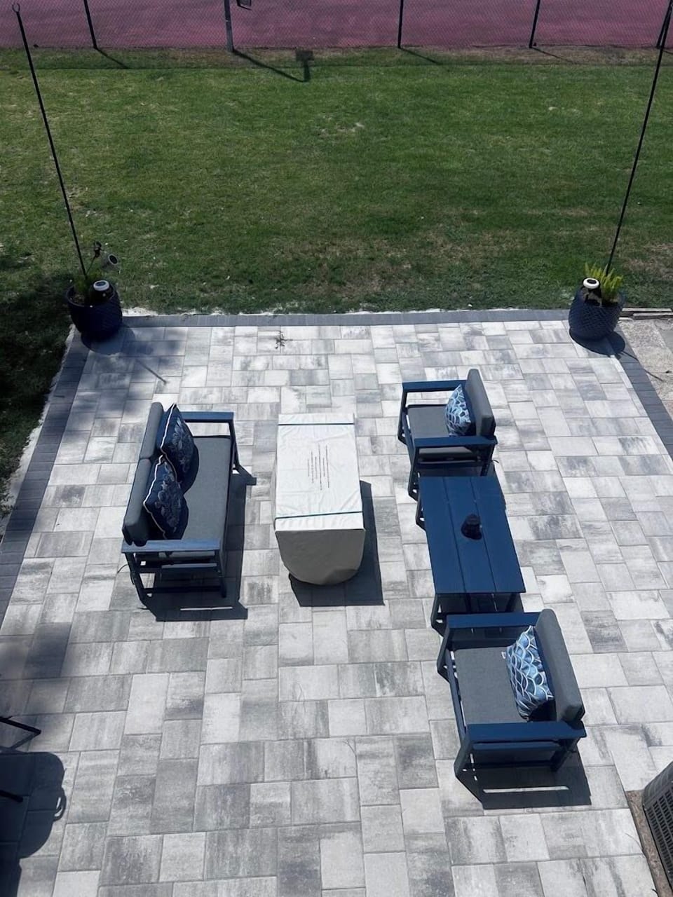 View of Patio from Balcony