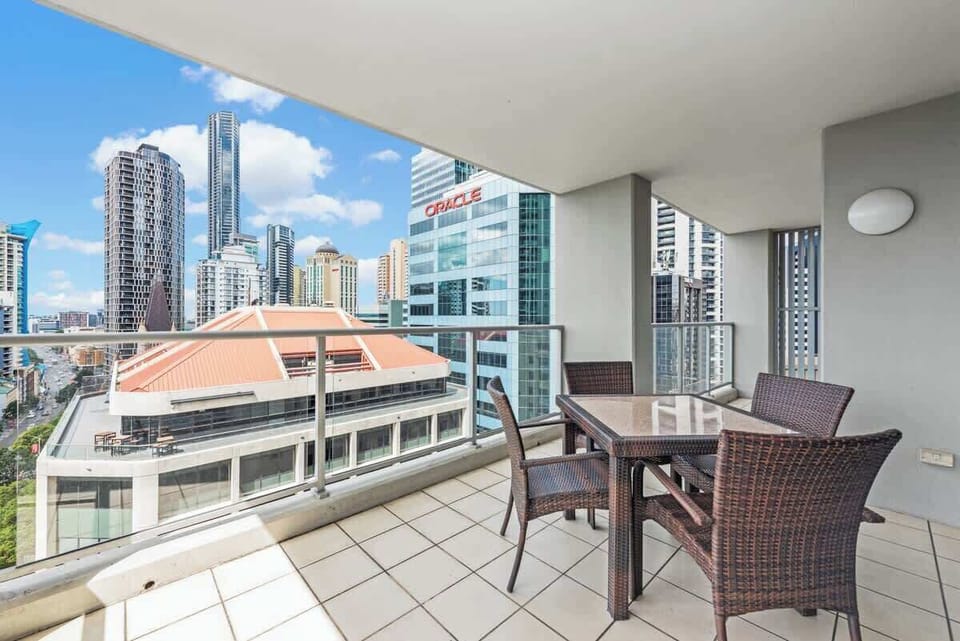 Huge balcony, great views & amazingly quiet.