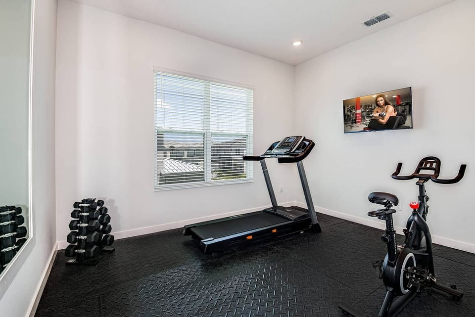 In-Home Gym w/ Elliptical & Exercise Bike *Highlight*