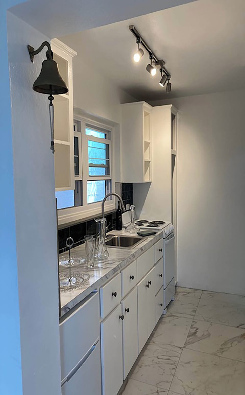 Soft, warm lighting creates the perfect atmosphere for cooking and entertaining 