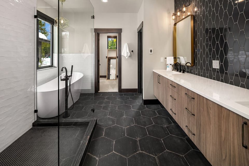 Park Place: - 5 piece master bath.