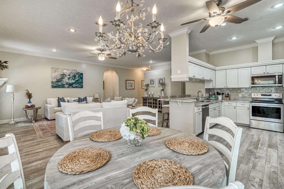 Dining table with seating for 5