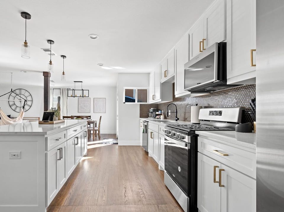 The kitchen has everything you'll need. 
