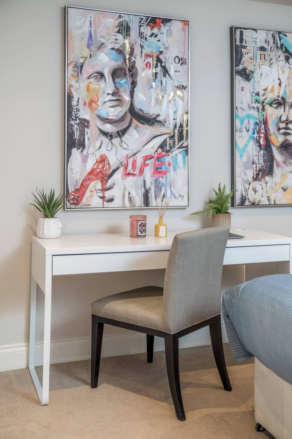 For those who need to catch up on work or stay productive, we've thoughtfully provided a designated work area where you can focus and get things done. 