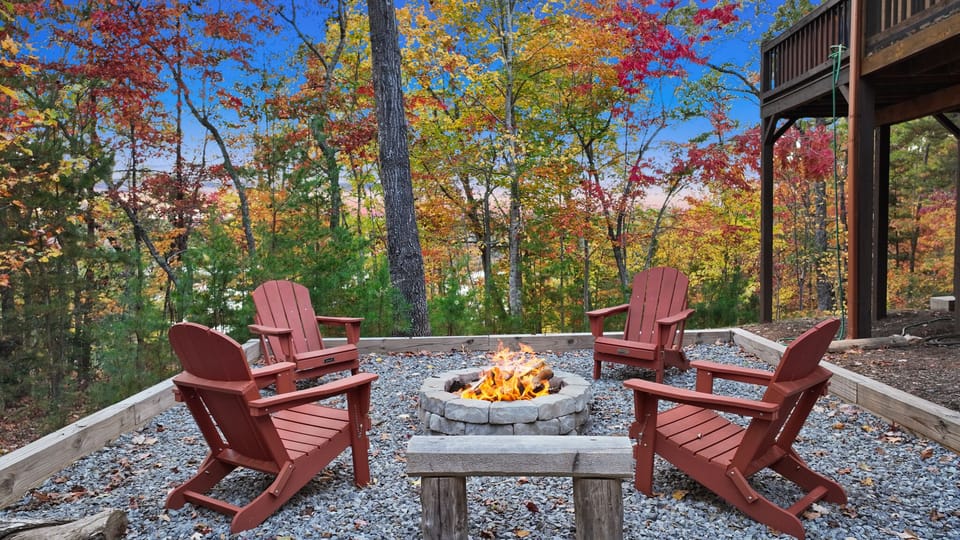 Relax by the fire pit