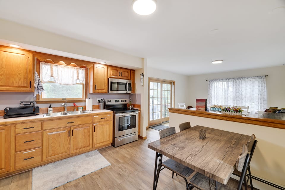 Fully stocked kitchen with everything you need to enjoy your stay!