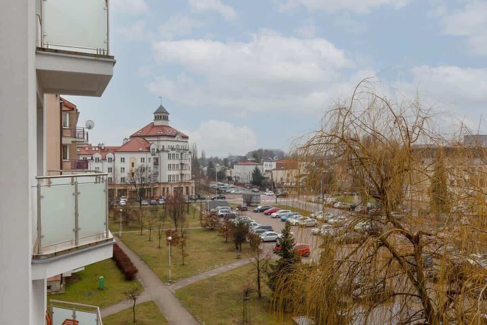View from the balcony over the immediate vicinity of the flat.