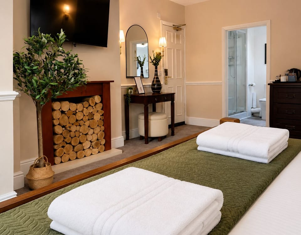 Premium bedding, pillowtop beds, in-room safe, desk