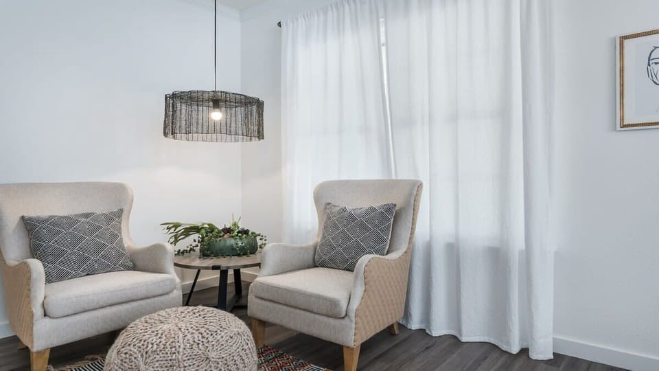 Nook for reading or work.