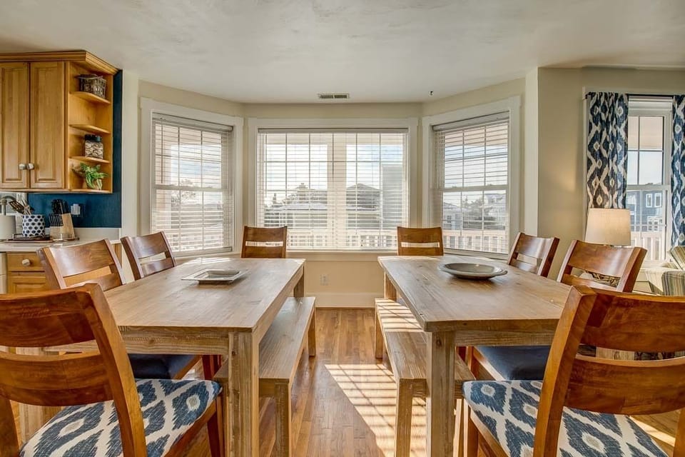 Mid-Level Dining Tables (seats 6 each)
