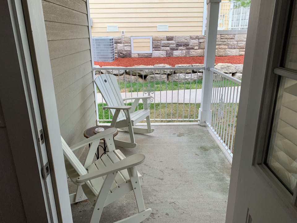 Step out onto your private patio or balcony and take in your surroundings.