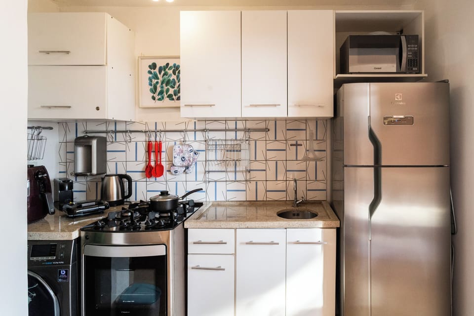Studio | Private kitchen | Fridge, microwave, oven, espresso maker