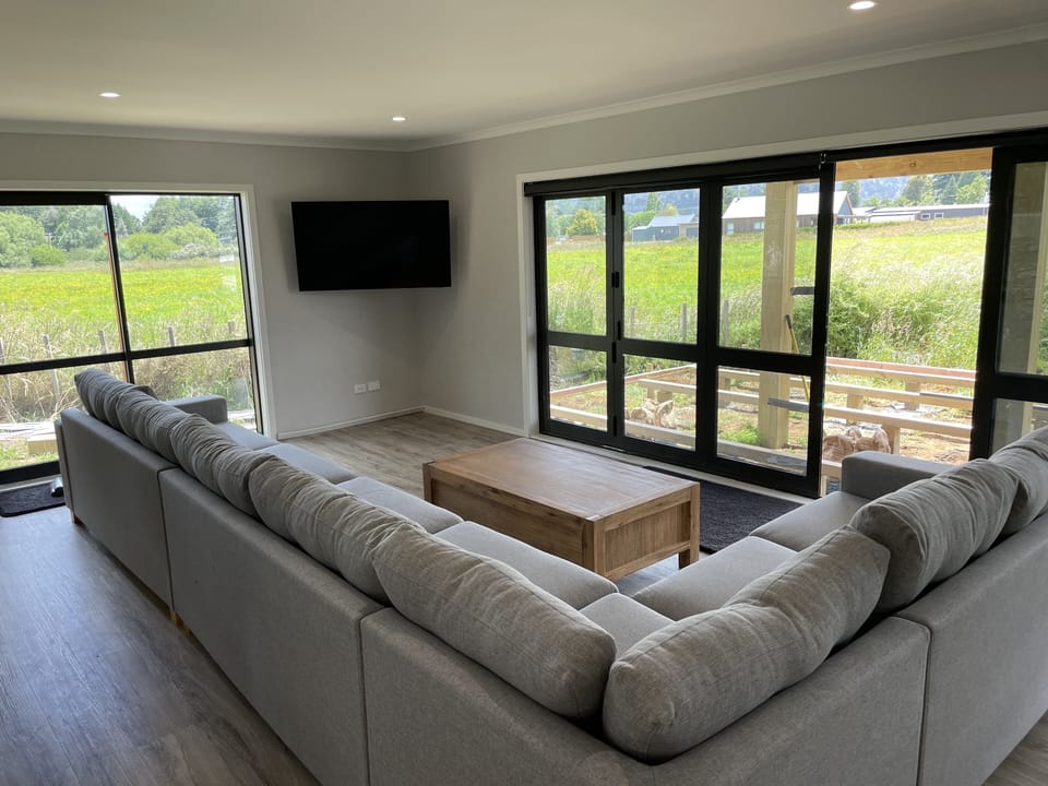 Lounge looking towards 55" TV
