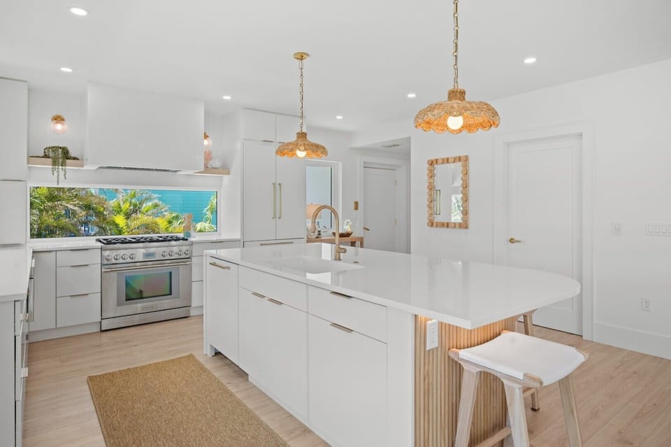 High-end stainless steel appliances