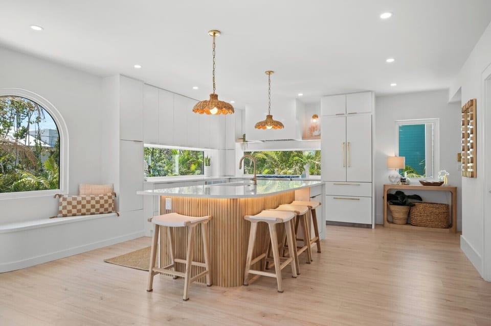Gourmet kitchen with gas range