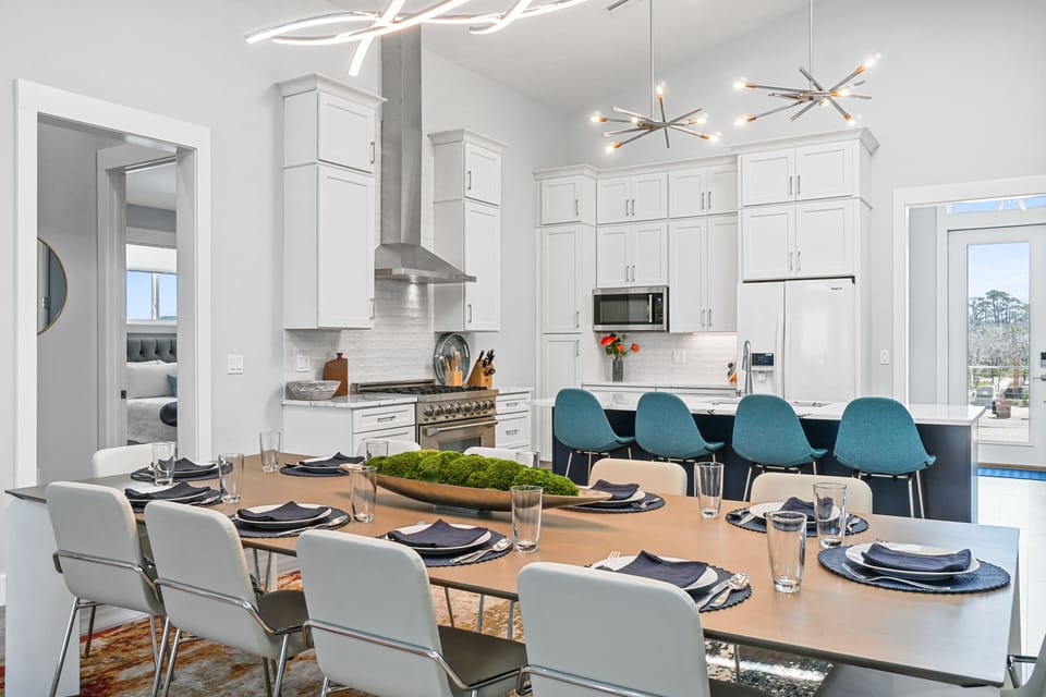 Dining Table and Kitchen 