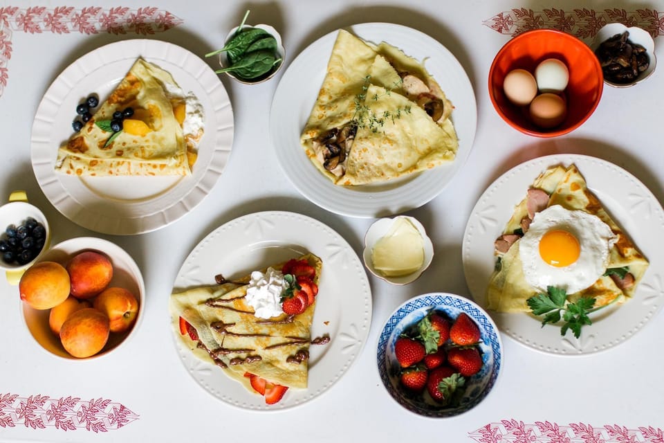 Seven Swans Creperie. 1746 Washington St. 0.3 mi, 7 min walk