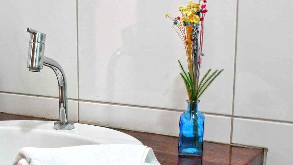 Standard Double Room, 1 Double Bed | Bathroom | Shower, hair dryer, towels