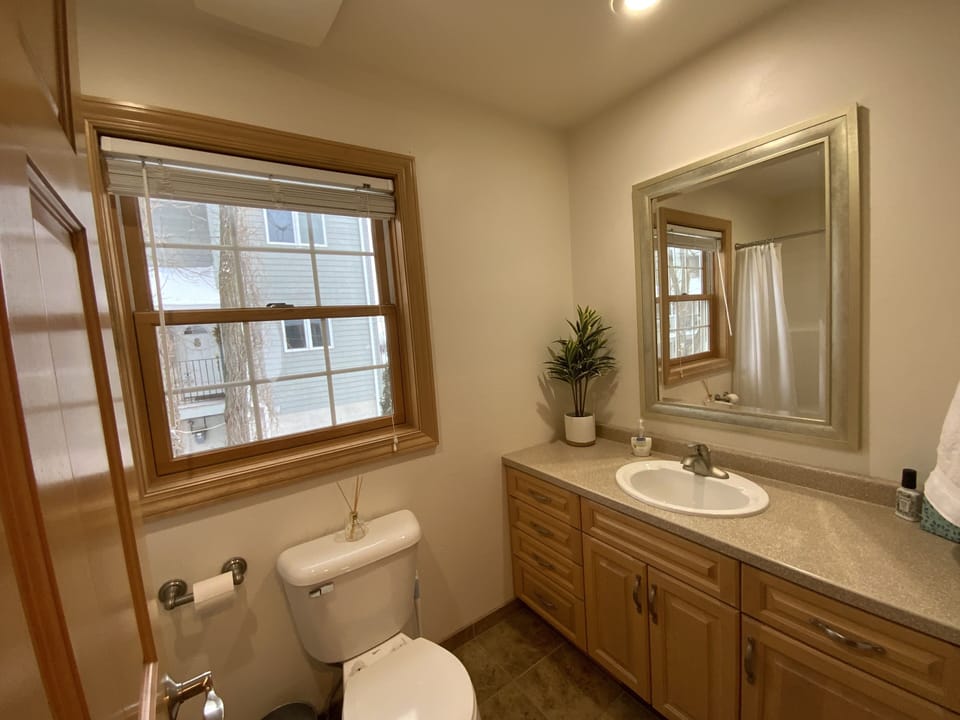 Second full bathroom upstairs for guest bedrooms