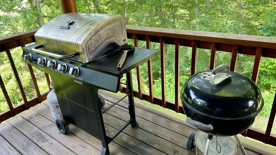 Propane and charcoal grills are available. Propane is provided.