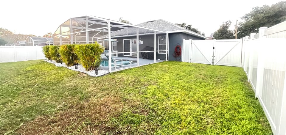 Enclosed backyard