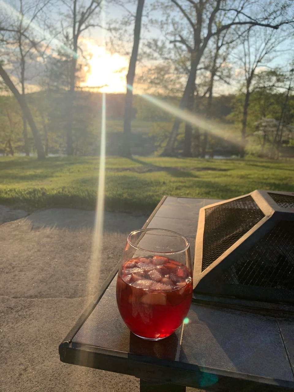 Time to wine down as the sun sets.