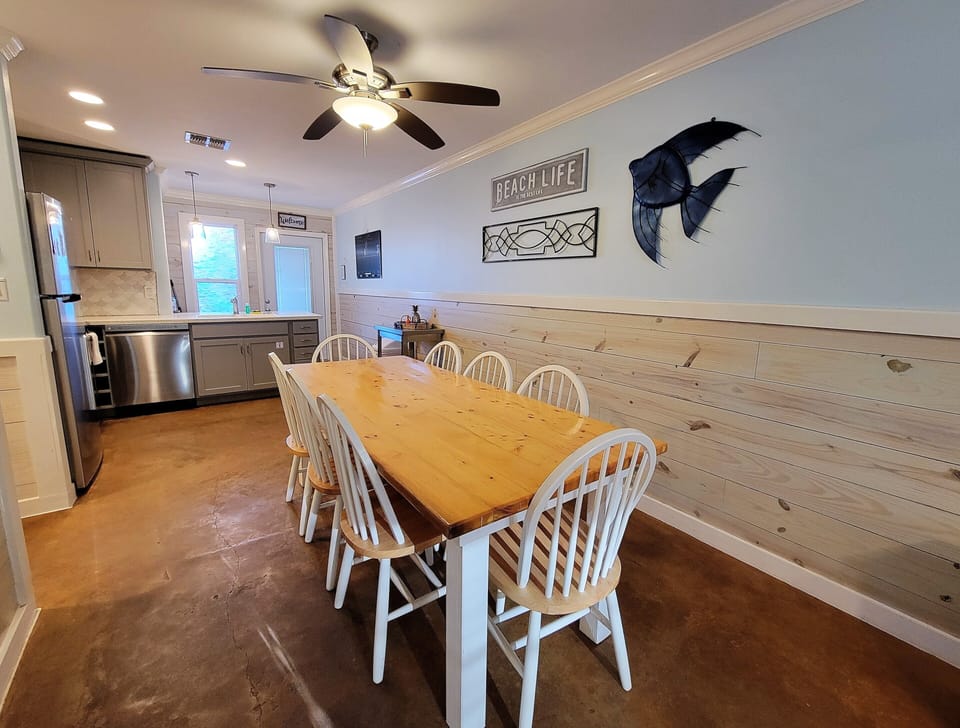 Dining room in convenient to the full kitchen.