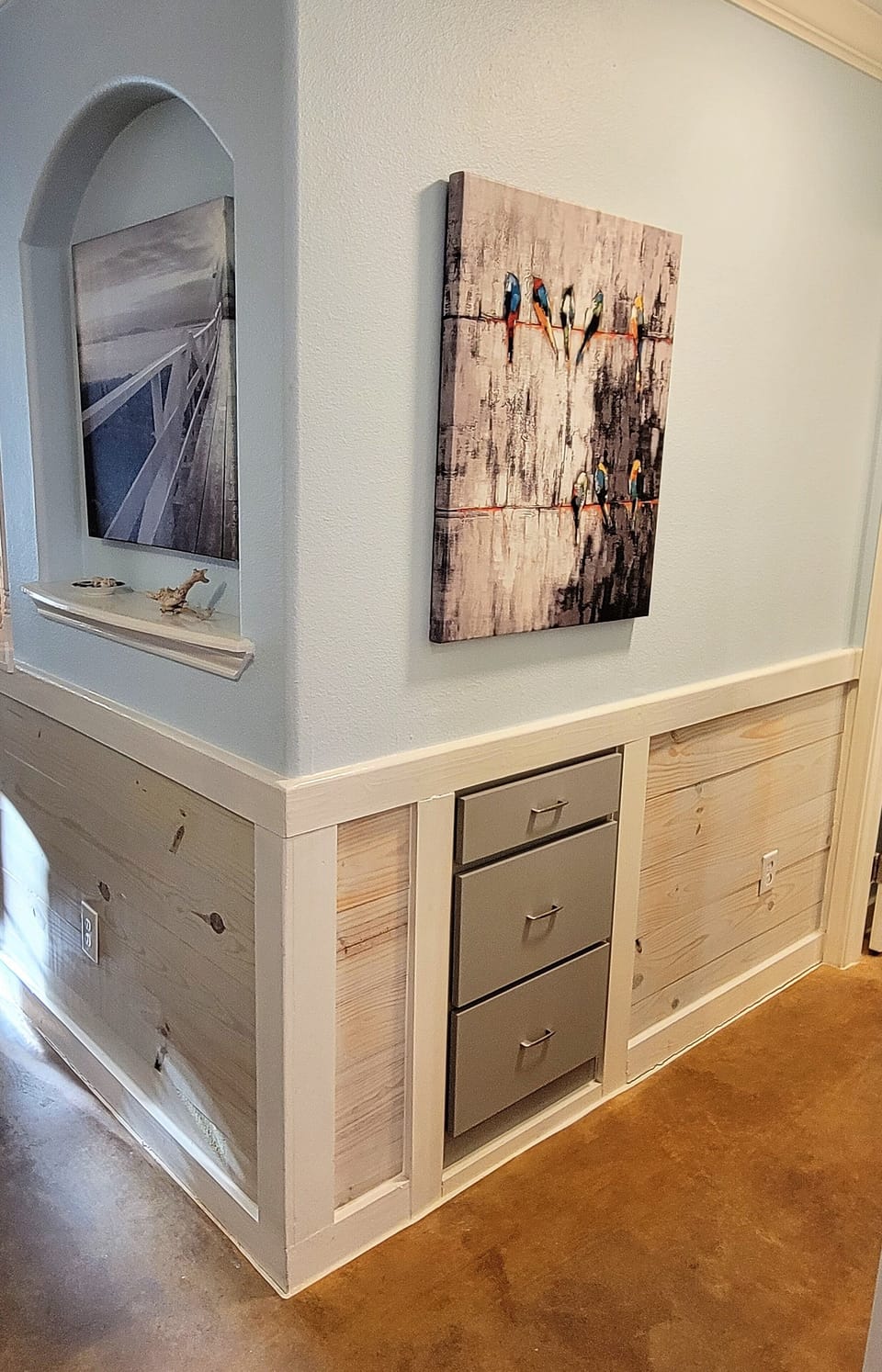 The downstairs has additional storage for your needs.