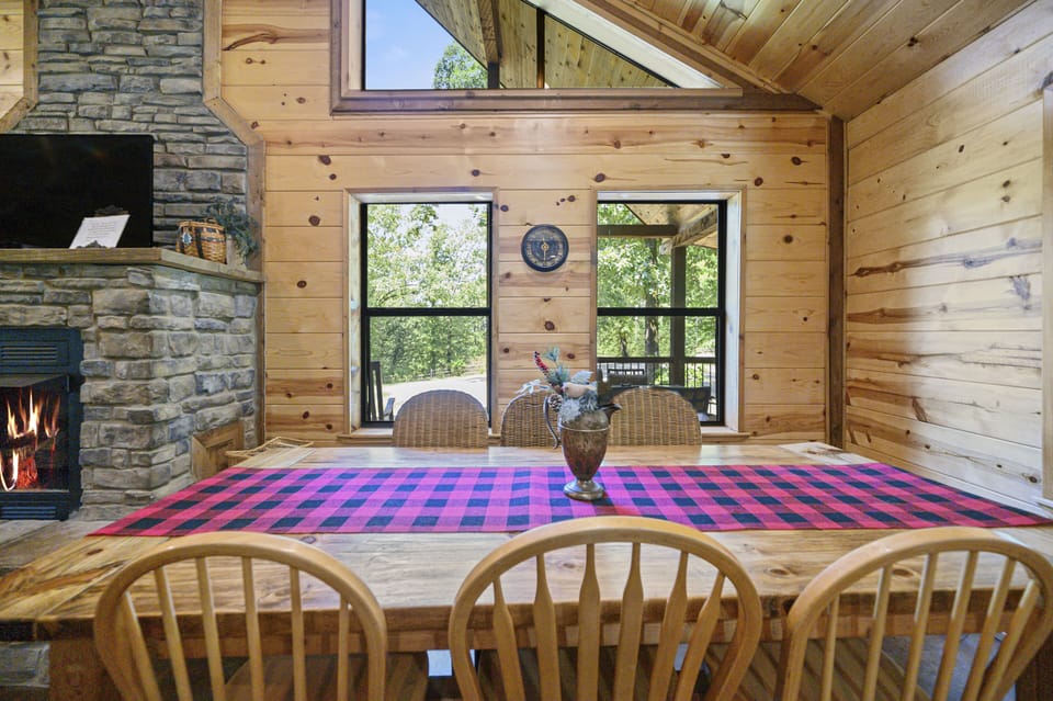 Large dining area for family meals.