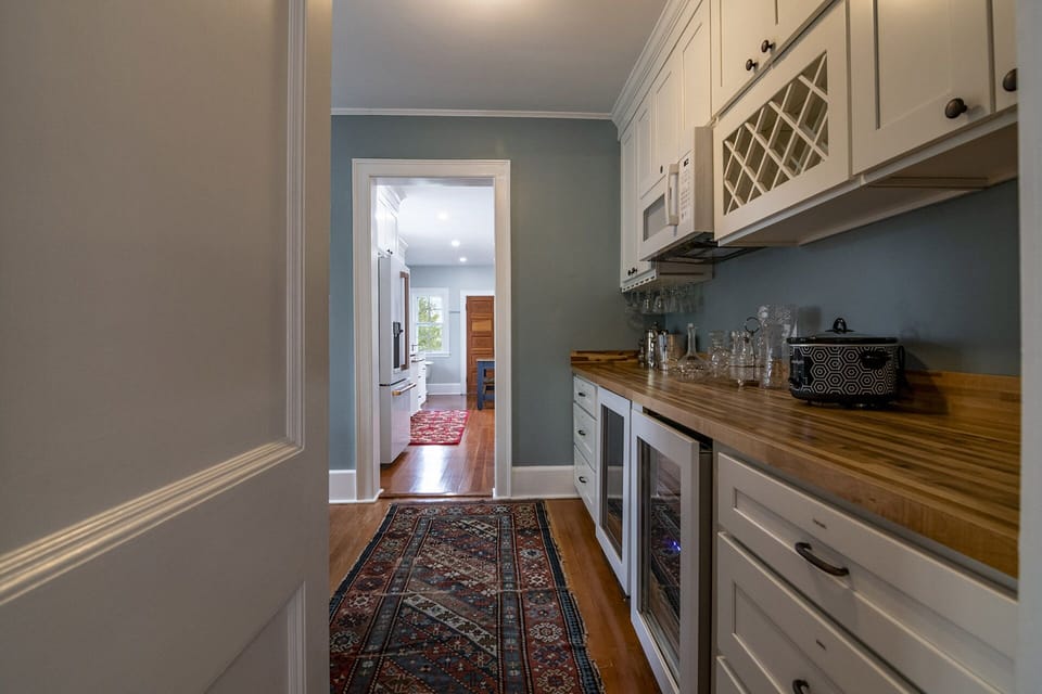 View from Wine Bar to Kitchen