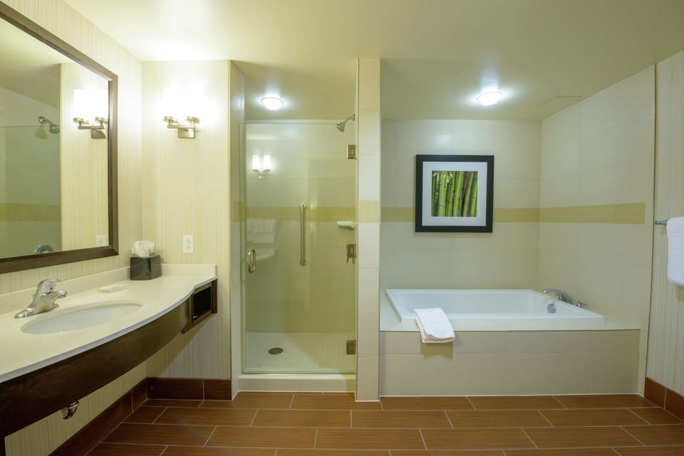 Free toiletries, hair dryer, towels