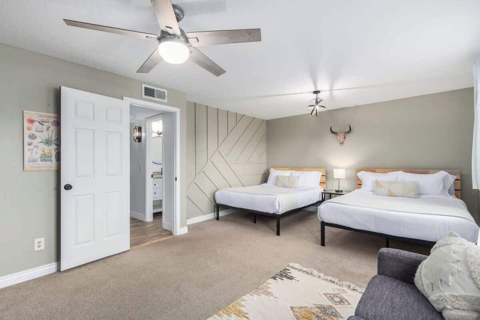 Ceiling Fan and Hotel Quality Linens