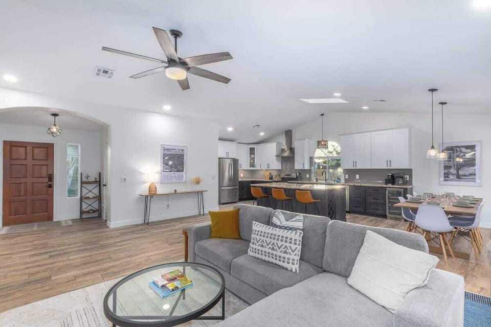 Main Level Open Concept Living, Dining and Kitchen