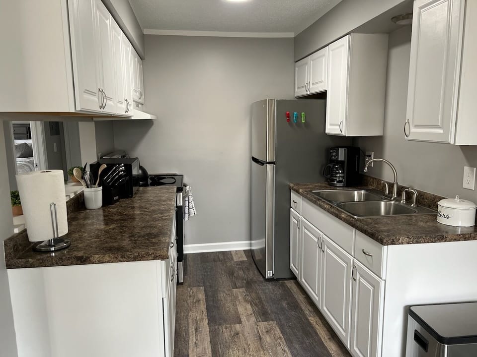 Fully stocked kitchen with everything you need to prepare a meal! 