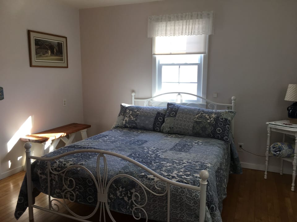 First floor bedroom.  Queen size bed.