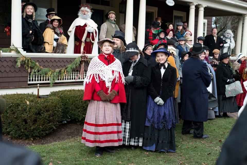 Dicken's Christmas characters>