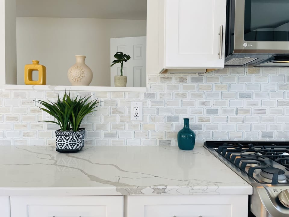 Take advantage of the newly renovated, fully stocked kitchen.