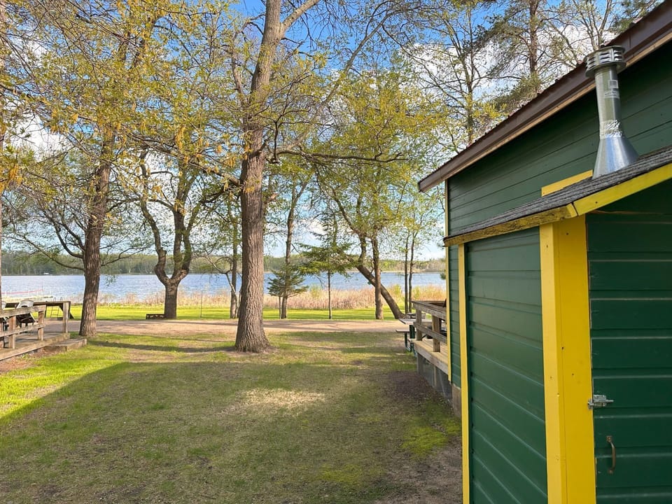 View from Cabin 2 facing Seventh Crow Wing Lake