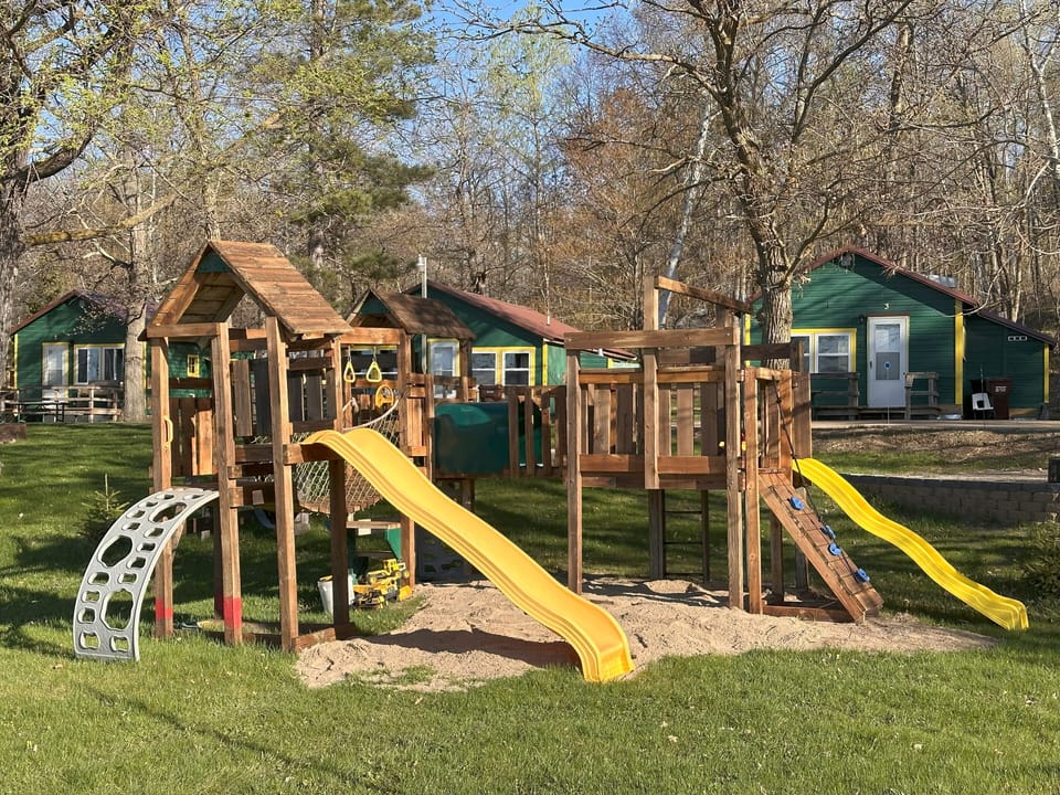 Cabin 3 is only steps from the playground and athletic field
