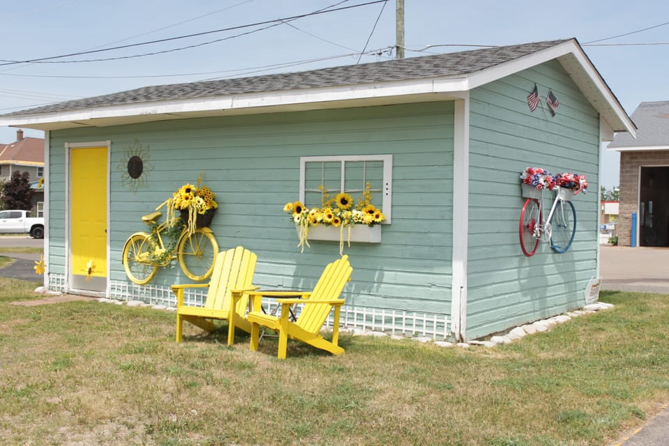 Outdoor Seating by Garage