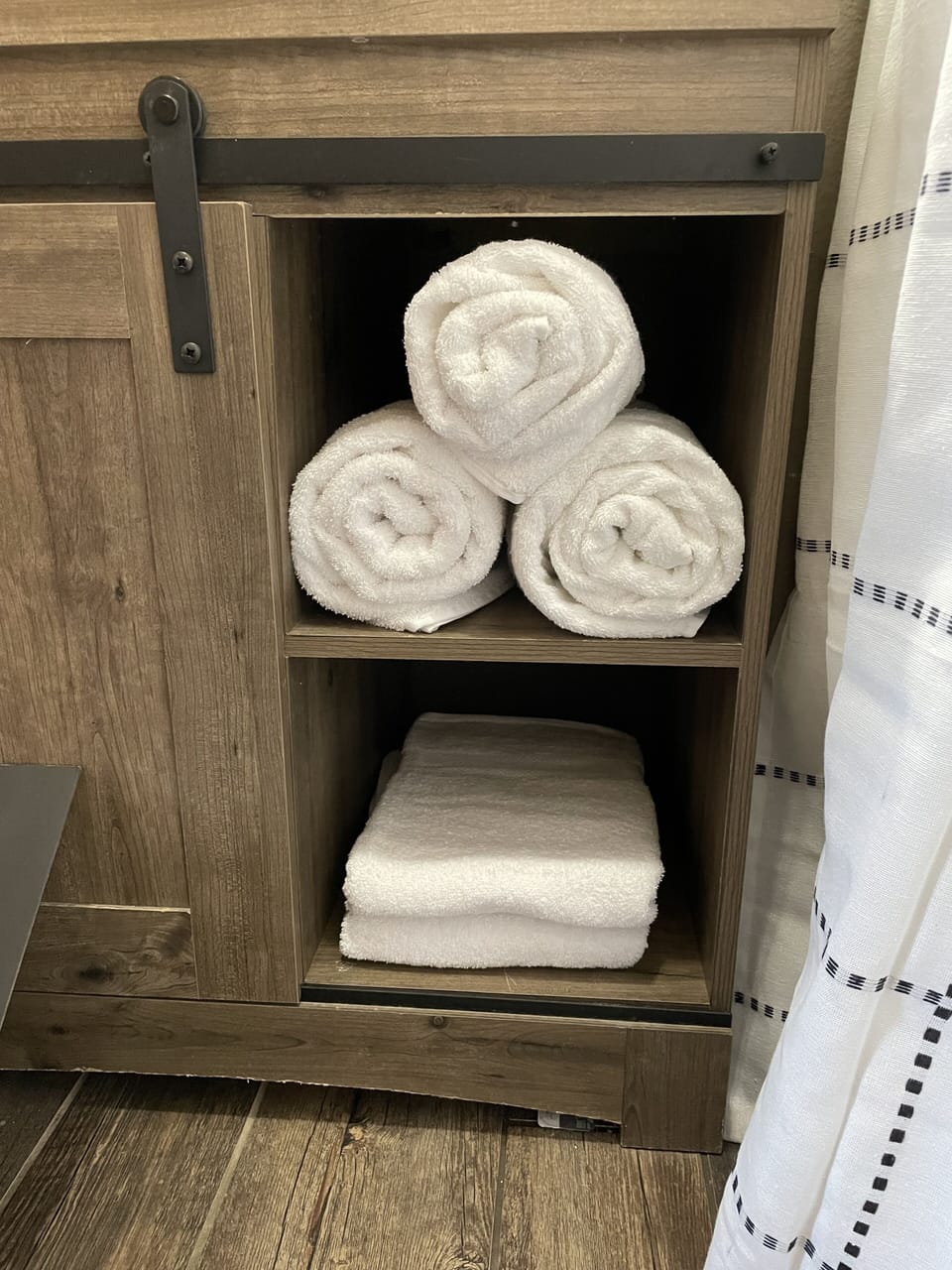 Our towels are new, fluffy and clean!
