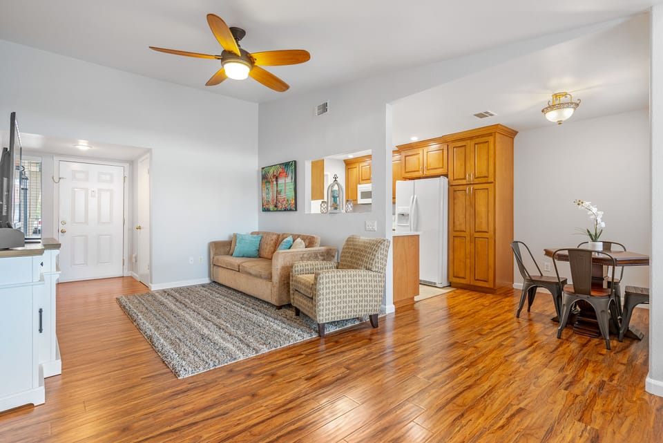 Another view of the open living area.