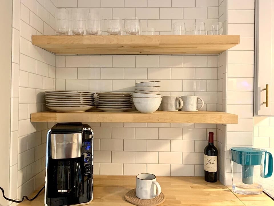 Coffee machine in the kitchen 