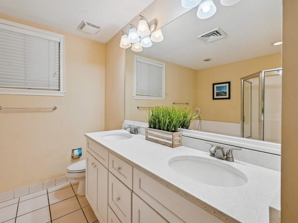 Master Bathroom with Double Vanity at 2104 SeaCrest